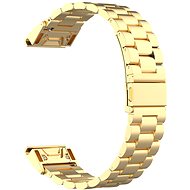 Eternico Stainless Steel Band Silver Steel Buckle Quick Release 22mm Goldfarben - Armband