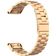 Eternico Stainless Steel Band Silver Steel Buckle Quick Release 22mm Roségold - Armband