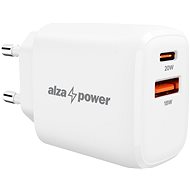 Netzladegerät AlzaPower A100 Fast Charge 20W Weiß