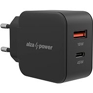 Netzladegerät AlzaPower A145 Fast Charge 45 Watt - schwarz - Nabíječka do sítě