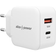 Netzladegerät AlzaPower A145 Fast Charge 45 Watt - weiß