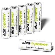 AlzaPower Super Alkaline LR6 (AA) 6 Stück in Ökobox - Einwegbatterie