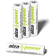 AlzaPower Super Alkaline LR03 (AAA) 4 Stück in Ökobox - Einwegbatterie