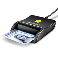AXAGON CRE-SM3N Smart Card / ID Card FlatReader - 1,3 m USB-A Kabel - e-Ausweis-Lesegerät