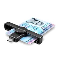 AXAGON CRE-SMP1C Smart Card / ID Card PocketReader - USB-C - e-Ausweis-Lesegerät