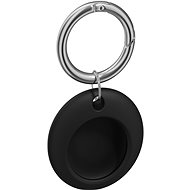 AirTag Schlüsselanhänger AlzaGuard Circle Silicone Keychain für AirTag - schwarz