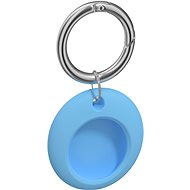 AirTag Schlüsselanhänger AlzaGuard Circle Silicone Keychain für AirTag - blau