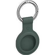 AirTag Schlüsselanhänger AlzaGuard Silikon-Schlüsselanhänger für Airtag grün