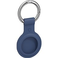 AirTag Schlüsselanhänger AlzaGuard Silikon-Schlüsselanhänger für Airtag blau