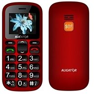 Aligator A321 Senior rot-schwarz + Tisch-Ladegerät - Handy