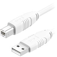 AlzaPower LinkCore USB A-B - 1 m - weiß - Datenkabel