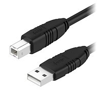 Datenkabel AlzaPower LinkCore USB A-B - 3 m - schwarz - Datový kabel