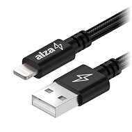 Datenkabel AlzaPower AluCore Lightning MFi 0.5m Black - Datový kabel