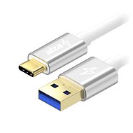 Datenkabel AlzaPower AluCore USB-C 3.1 Gen1, 2 m Silber