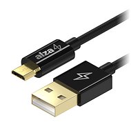 Datenkabel AlzaPower Core Micro USB 0,5 m - schwarz