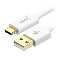 Datenkabel AlzaPower Core Charge 2.0 USB-C 3m Weiß - Datový kabel