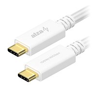 AlzaPower AluCore USB-C / USB-C USB2, 5A, 100W, 0,5m White - Datenkabel