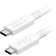 Datenkabel AlzaPower Core USB-C / USB-C USB4, 5A, 100W, 0,5m weiß - Datový kabel