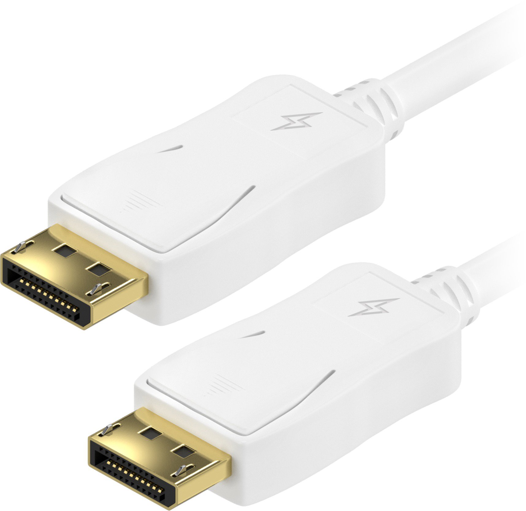 AlzaPower Adapter DisplayPort (M) auf DisplayPort (M) 1,5 m - weiss - Videokabel