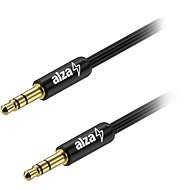 Audio-Kabel AlzaPower AluCore Audio 3.5mm Jack (M) to 3.5mm Jack (M) 1m schwarz - Audio kabel