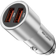 Auto-Ladegerät AlzaPower Car Charger X520 Fast Charge Silber