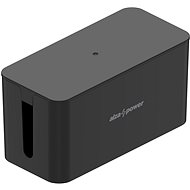 Kabel-Organizer AlzaPower Cable Box Basic Small schwarz - Organizér kabelů