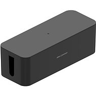 Kabel-Organizer AlzaPower Cable Box Basic Large schwarz - Organizér kabelů