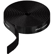 Kabel-Organizer AlzaPower VelcroStrap+ Rolle - 1 m - schwarz - Organizér kabelů