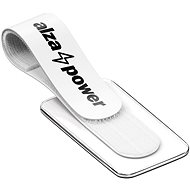 Kabel-Organizer AlzaPower VelcroStrap+ mit beschreibbarem Etikett - 10 Stück - weiß - Organizér kabelů