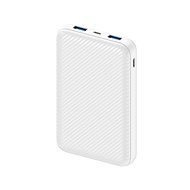 AlzaPower Carbon 10.000mAh Fast Charge + PD3.0 weiß - Powerbank