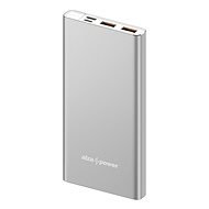 Powerbank AlzaPower Metal 10000mAh Fast Charge + PD3.0 Silber