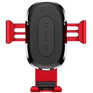 Kabelloses Ladegerät Baseus Wireless Charger Gravity Car Mount Red