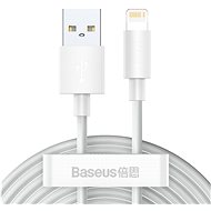 Baseus Simple Wisdom Lightning Data Cable 1.5m White (2 Stk.) - Datenkabel