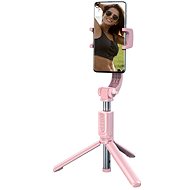 Stabilisator Baseus Lovely Uniaxial Bluetooth Klappständer Selfie Gimbal Stabilizer Pink