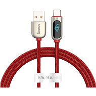 Baseus Display Fast Charging Data Cable USB to Type-C 5A 1m Red