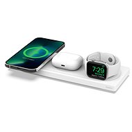 Belkin BOOST CHARGE PRO MagSafe 3in1 Drahtlos-Ladepad für iPhone/Apple Watch/AirPods, Weiß - MagSafe kabelloses Ladegerät