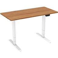AlzaErgo Tisch ET1 NewGen weiß + Tischplatte TTE-03 160x80cm Bambus - Höhenverstellbarer Tisch