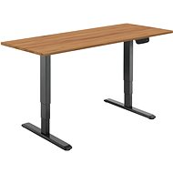 AlzaErgo Tisch ET1 NewGen schwarz + Platte TTE-03 160x80cm Bambus - Höhenverstellbarer Tisch
