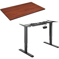 AlzaErgo Table ET1 NewGen schwarz + Platte TTE-12 120x80cm braunes Furnier - Höhenverstellbarer Tisch