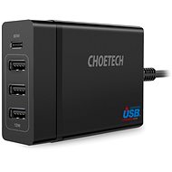ChoeTech Multi Charge USB-C PD 60W + 3x USB-A Charging Station - Netzladegerät