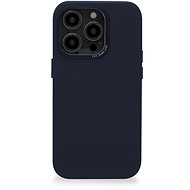 Decoded Leather BackCover Navy für iPhone 14 Pro - Handyhülle