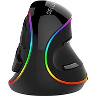 DELUX M618PR Rechargeable RGB Vertical Mouse - schwarz - Maus
