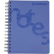 DONAU A5 Notizbuch - 80 Blatt - blau - Notizblock