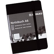 DONAU A6 96 Blatt, liniert, schwarz - Notizbuch