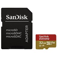 SanDisk MicroSDHC 32GB Extreme A1 Class 10 UHS-I (V30) + SD Adapter