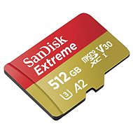 SanDisk MicroSDXC 512GB Extreme A2 UHS-I (V30) U3 + SD-Adapter - Speicherkarte