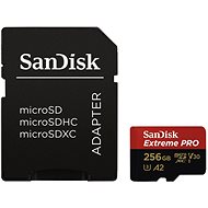 Speicherkarte SanDisk MicroSDXC 256 GB Extreme Pro A2 UHS-I (V30) U3 + SD-Adapter
