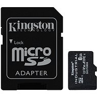 Speicherkarte Kingston MicroSDHC 8GB Industrial + SD-Adapter