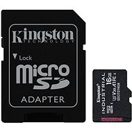 Speicherkarte Kingston MicroSDHC 16GB Industrial + SD-Adapter
