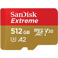 Speicherkarte SanDisk microSDXC 512GB Extreme + Rescue PRO Deluxe + SD-Adapter